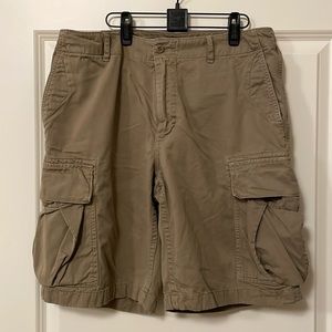 J. Crew khaki cargo shorts, waist 34